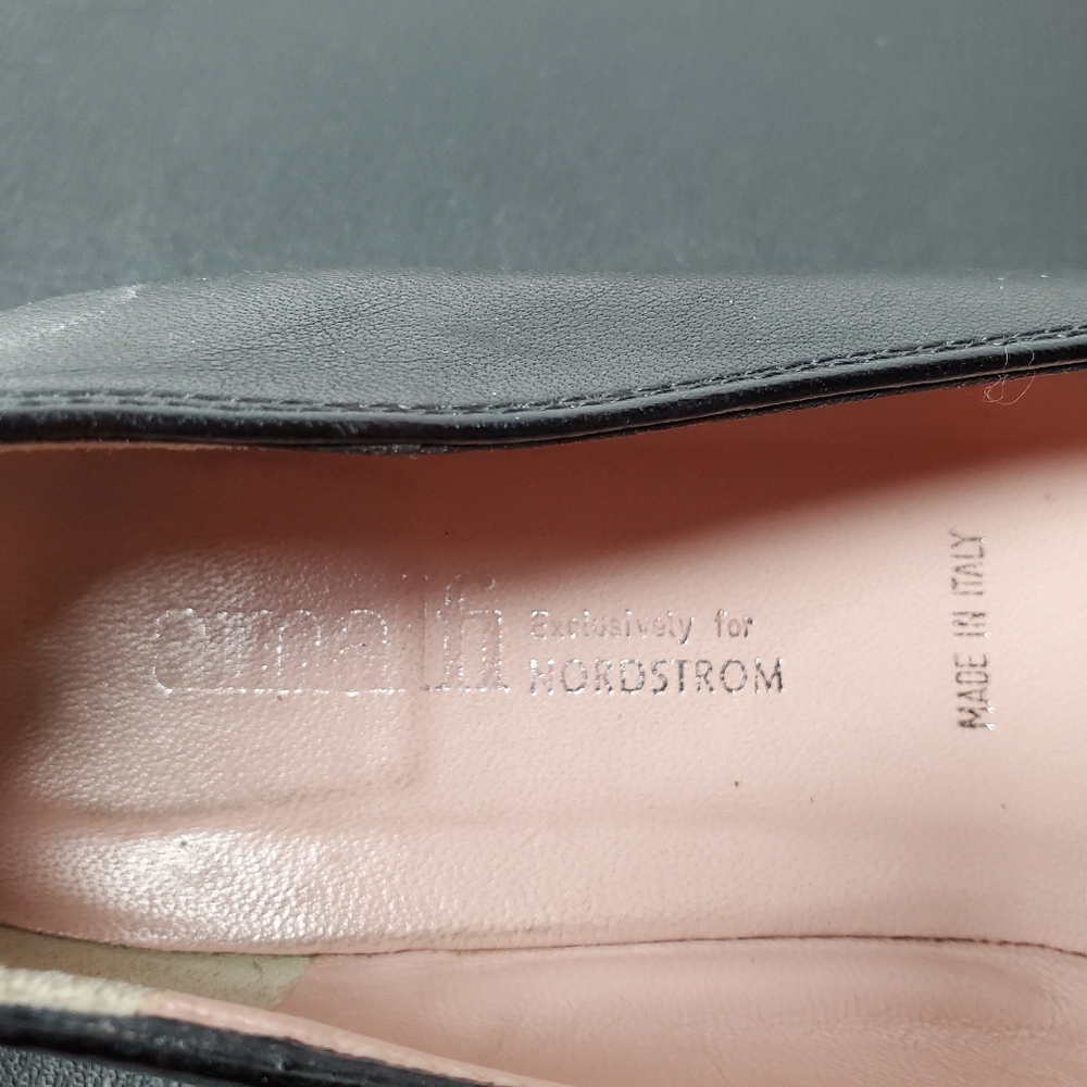 Amalfi for Nordstrom Italian Black Women's Flats Size 9 - Picture 3 of 6